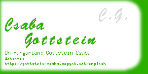 csaba gottstein business card
